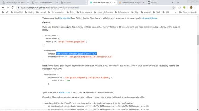 Load Image Using Glide & Picasso - Android Library смотреть онлайн