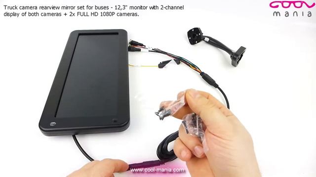 Truck Camera Rearview Mirror Set For Buses - 12,3