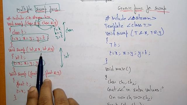 Function Template C++ | Generic | OOPs in C++ | Lec-38 | Bhanu Priya смотреть онлайн