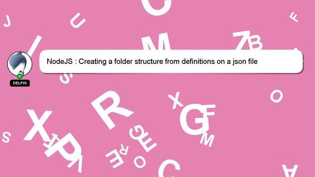 NodeJS : Creating a folder structure from definitions on a json file смотреть онлайн