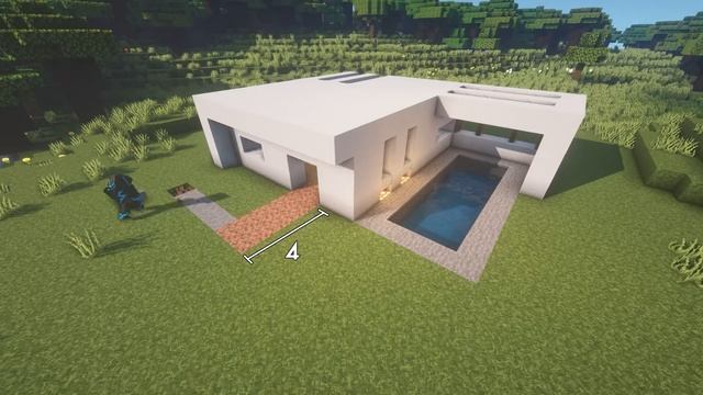 Minecraft: Как Построить Стартовый Современный Дом (Modern House) майнкрафт смотреть онлайн
