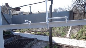 Каркас для теплицы. Теплица под поликарбонат. Теплица из профильной трубы своими руками.часть2