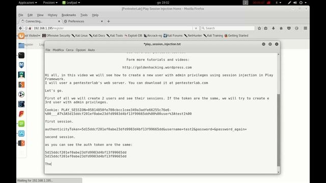 Play Framework Session Injection PART 1 Pentesterlab смотреть онлайн