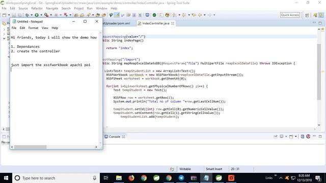 Spring boot - excel uploading смотреть онлайн