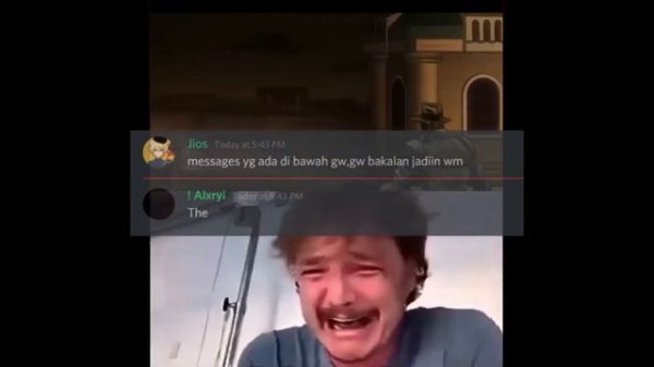 Pedro Pascal Crying meme
