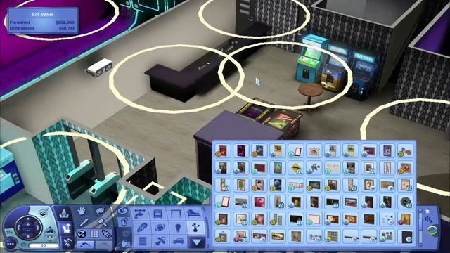 Sims 3 BARCADE Speed Build | Shops on Sunset Series | SIMS 3 COMMUNITY LOT смотреть онлайн