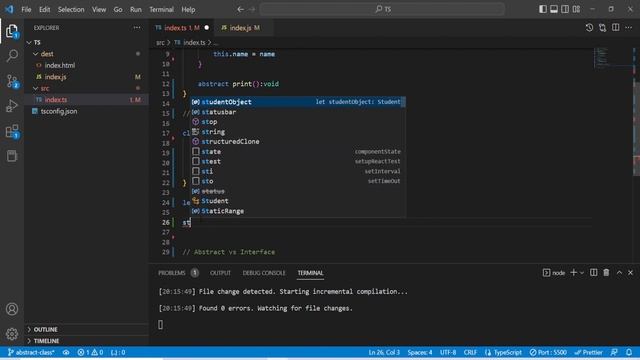 TypeScript Abstract Class Tamil | TypeScript for Beginners in Tamil смотреть онлайн