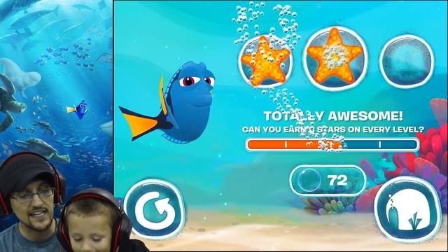 WE SPEAK WHALE! Octopus Chase w/ SHAWN!!! Just Keep Swimming #1 FGTEEV plays FINDING DORY App Game смотреть онлайн