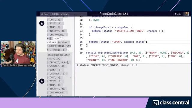 Let’s learn JS by building a cash register app! [Free JS Bootcamp] смотреть онлайн