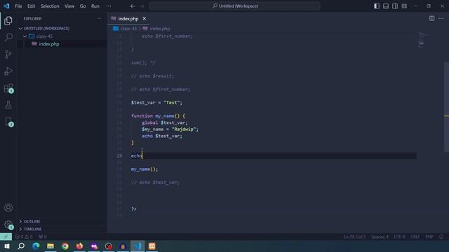 PHP Global Variable Bangla Tutorial | Global Variable In PHP | Web Ship | Part - 45 смотреть онлайн