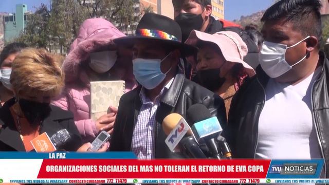 Organizaciones sociales del MAS no toleran el retorno de Eva Copa смотреть онлайн