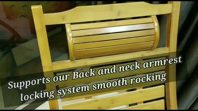 Relax Bamboo Rocking Chair|| Recline chair Reviews || wooden chair online смотреть онлайн