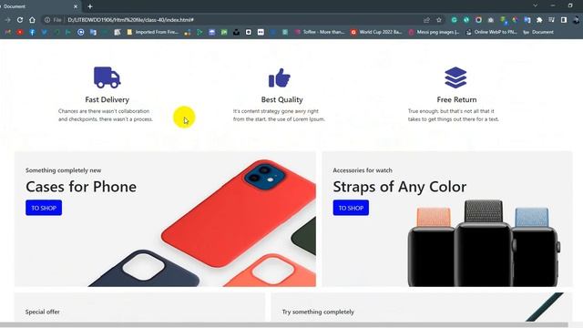 Woocommerce Website Design  || Html, CSS & Bootstrap || Shakil Khan