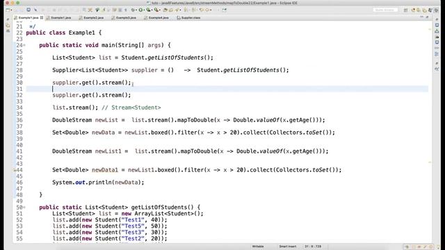 MapToDouble of Stream API Video 47 смотреть онлайн