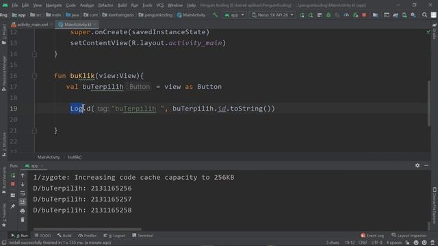Android Studio kotlin Game SOS #2 menghubungkan Button dengan mainActivitiy.kt смотреть онлайн