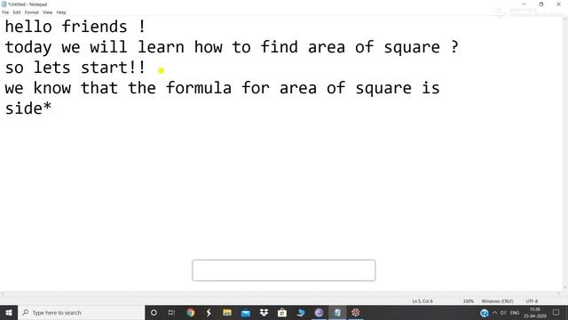 How to find area of square by Programming | python question | anaconda python смотреть онлайн