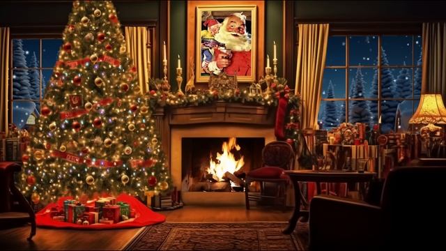 3 Hours Classical Christmas Music With Fireplace - Christmas Ambience Fireplace - Christmas Carols