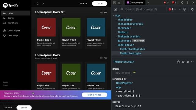 React JS Tailwind CSS Spotify клон #50 - Компонент всплывающего блока смотреть онлайн