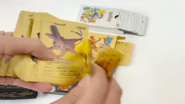 ЗОЛОТЫЕ И СЕРЕБРЯНЫЕ КАРТЫ ПОКЕМОНОВ ИЗ ALIEXPRESS. САМЫЕ УДИВИТЕЛЬНЫЕ ТОВАРЫ ALIEXPRESS. смотреть онлайн