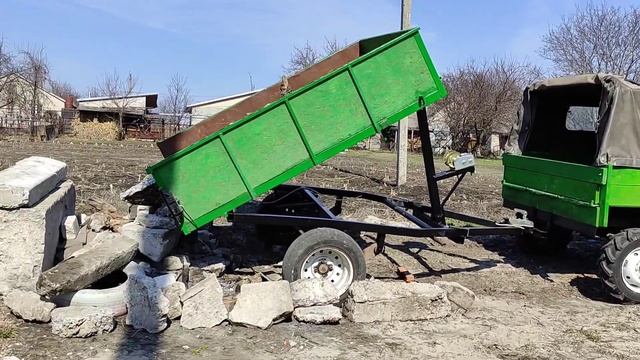 Прицеп самосвал на лебёдке смотреть онлайн