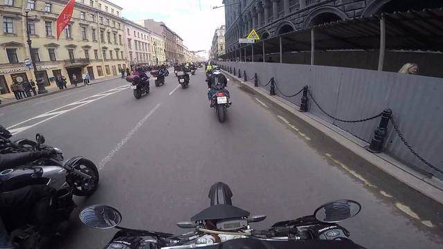 Открытие мотосезона в Санкт-Петербурге 2017 (1) смотреть онлайн