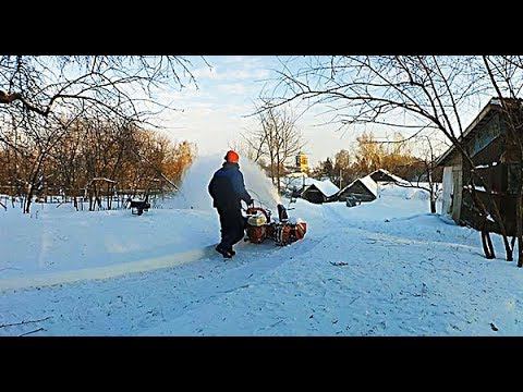 УЕХАЛИ.. СНЕГ, ЗИМА, СУГРОБЫ.. МОТОБЛОК.. смотреть онлайн