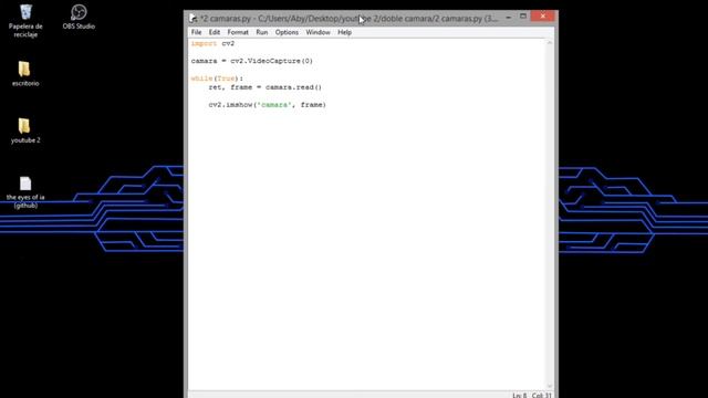 OpenCV Python WEBCAM tutorial | Python | "comandos maestros" смотреть онлайн