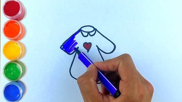 Bolalar uchun kiyim chizish/Drawing dresses for girls/Рисование платья для девочки смотреть онлайн