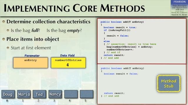 Data Structures and Abstractions with Java II An Array-based ADT Bag смотреть онлайн