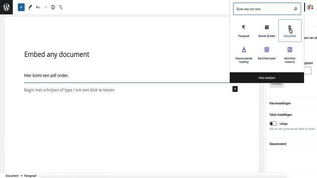 PDF, Word en Excel documenten invoegen in WordPress смотреть онлайн