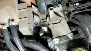 Установка ремня генератора с помощью спец инструмента (без снятия опоры ДВС)