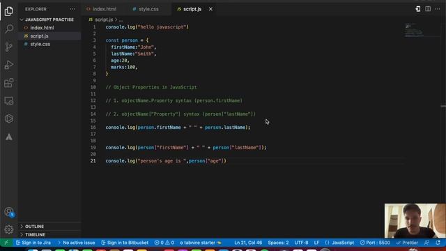 Object Properties in JavaScript | JavaScript Objects | Complete JavaScript Tutorial | Tutort Academ смотреть онлайн
