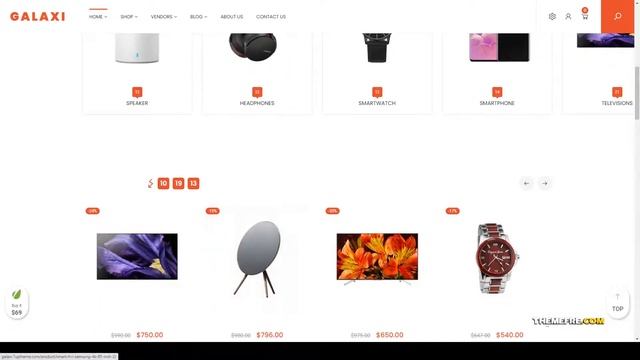 Galaxi - Tech WooCommerce WordPress Theme cosmetic music shop Website Builder смотреть онлайн
