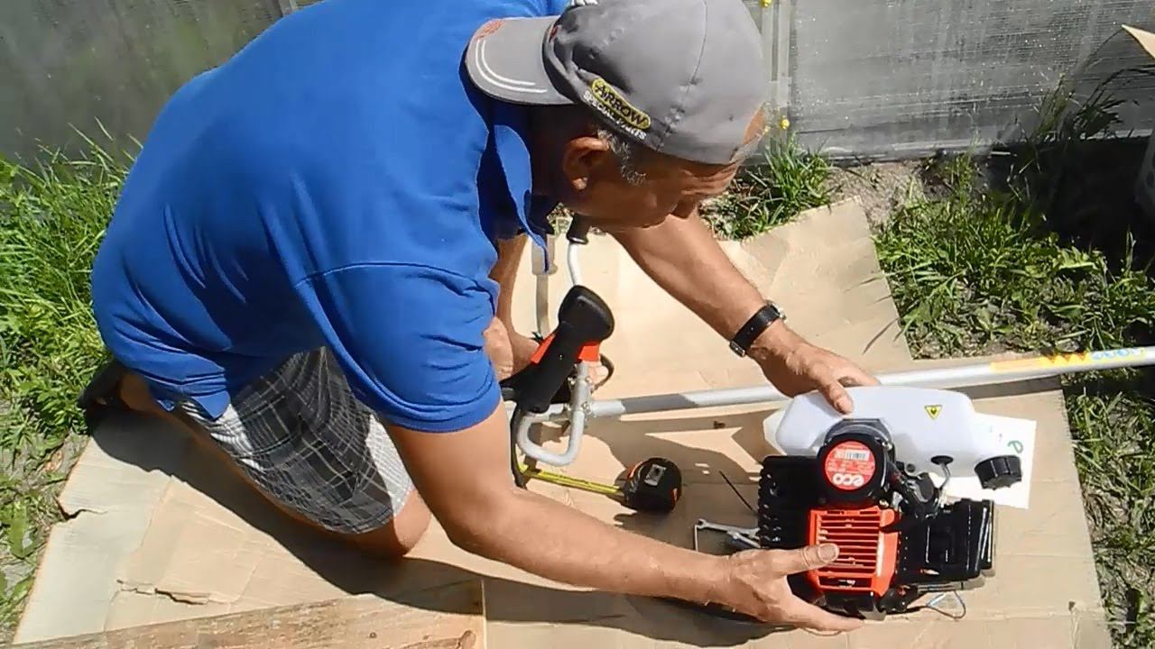 Как собрать и завести Триммер (мотокосу) ч.1 смотреть онлайн