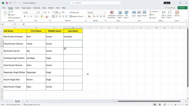 Split and Merge Name in Excel | Split Name from Cell in Excel | Grip Excel смотреть онлайн