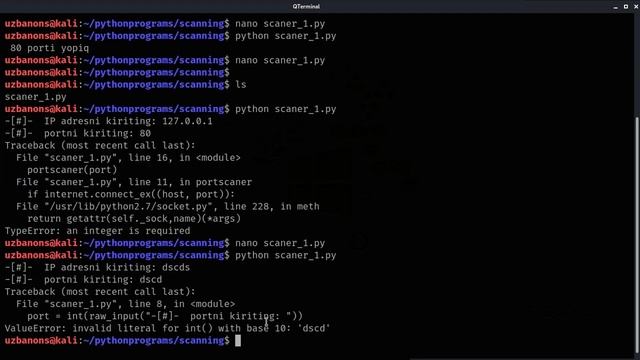 3 - dars | Port scanner | Offensive Python смотреть онлайн