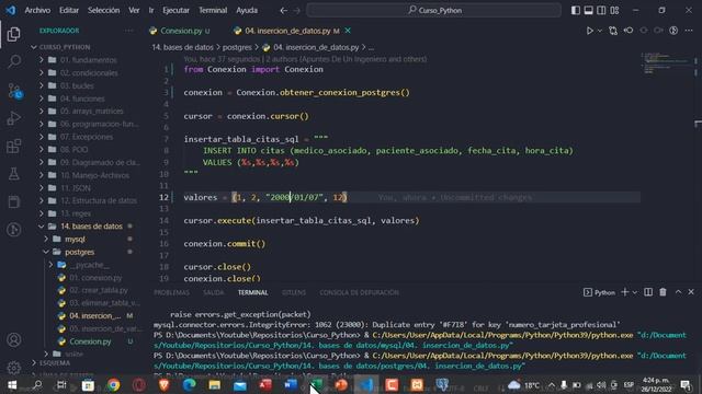 125. Curso Python || Bases de Datos || Extrapolación de la Conexión a la base de datos y uso de wit смотреть онлайн