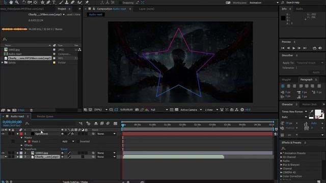 Audio react After effect Tutorial смотреть онлайн