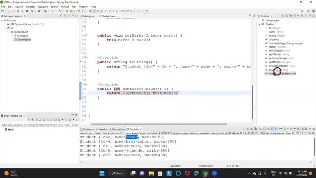 Comparator And Comparable in Java смотреть онлайн