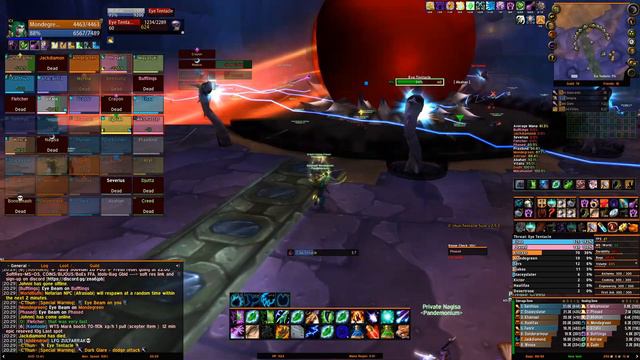 WoW Classic Temple of Ahn'Qiraj C'Thun WIPE Druid Healer View 07/10/2020 Pandemonium Mograine EU смотреть онлайн