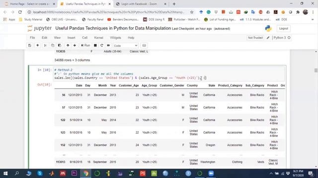 Sub-setting Data frame in Python (Pandas Library) | Subset Data frame смотреть онлайн