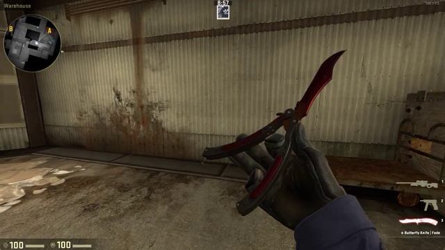 CS:GO - ★ Butterfly Knife | Fade (Factory New) - 100%/Max/Fullest Fade смотреть онлайн