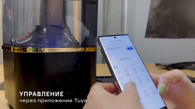 Ультразвуковой увлажнитель воздуха | Deerma Humidifier с Wi-Fi Black DEM-F10W