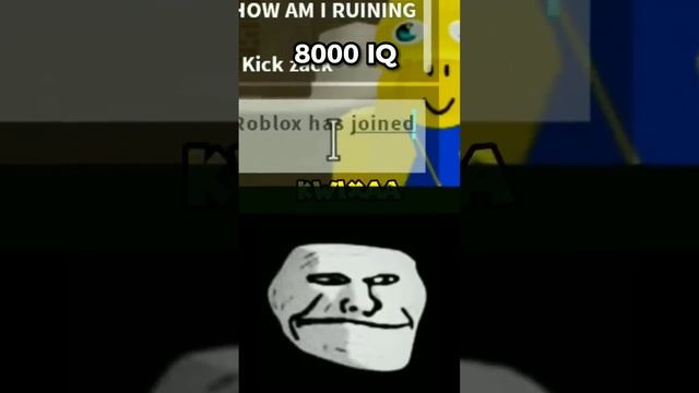 Roblox 8000 IQ Moment! ?? (Troll Face Meme) #shorts #roblox #trollface смотреть онлайн