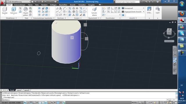 AutoCAD 2011 die praktiche Sweep funktion Tasse (Teil2/2) смотреть онлайн
