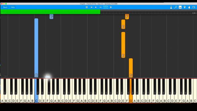 Vangelis - Chariots Of Fire - Easy Keyboard in C смотреть онлайн