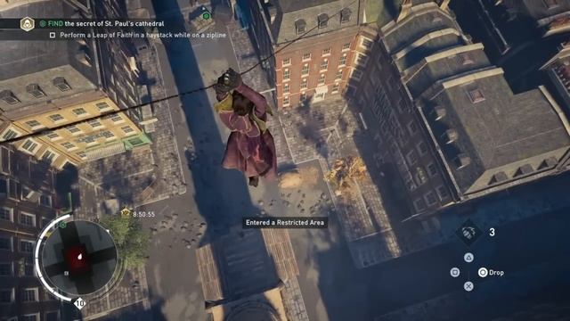 Assassin's Creed® Syndicate: How to Leap of faith into a haystack while on zipline смотреть онлайн