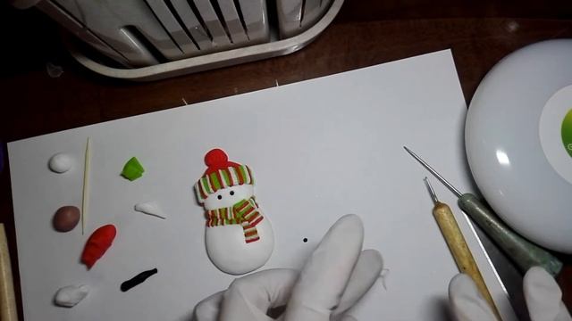 Снеговик. Новогодняя игрушка. Снеговик игрушка. Игрушка на елку. DIY смотреть онлайн