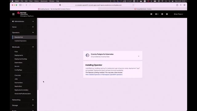 The PostgreSQL Operator for OpenShift with Brian Pace at Red Hat OpenShift Commons London смотреть онлайн