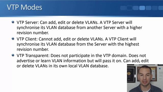 Free CCNA 200-301 Course 21-10: VTP VLAN Trunking Protocol смотреть онлайн